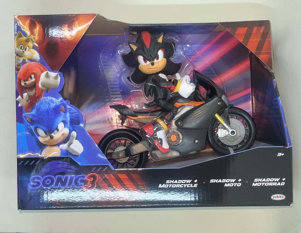 Sonic The Hedgehog 3 Shadow Action Figure With Motorcycle